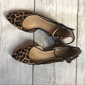 Cheetah Mary Jane style flat